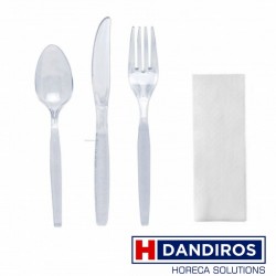Set Tacamuri TRIS Transparente 100buc/set